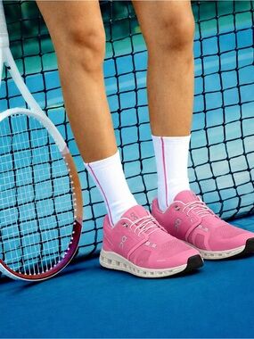 On Cloud On Running Womens Cloud 6 Mesh No Tie Trainer Sneakers Tennis